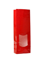 Kraftzakken - Rood - met Venster