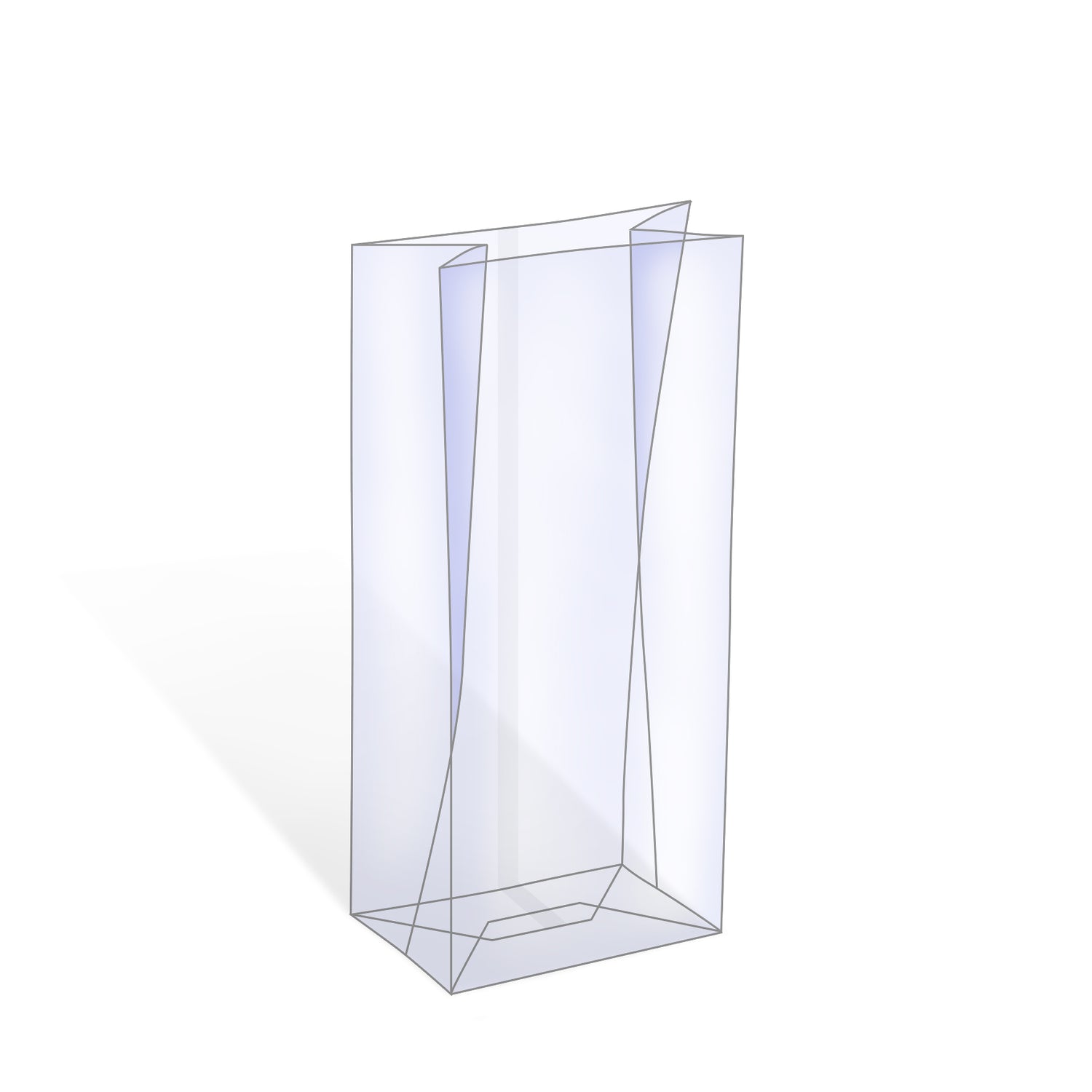 Blokbodemzakken XXL - Transparant