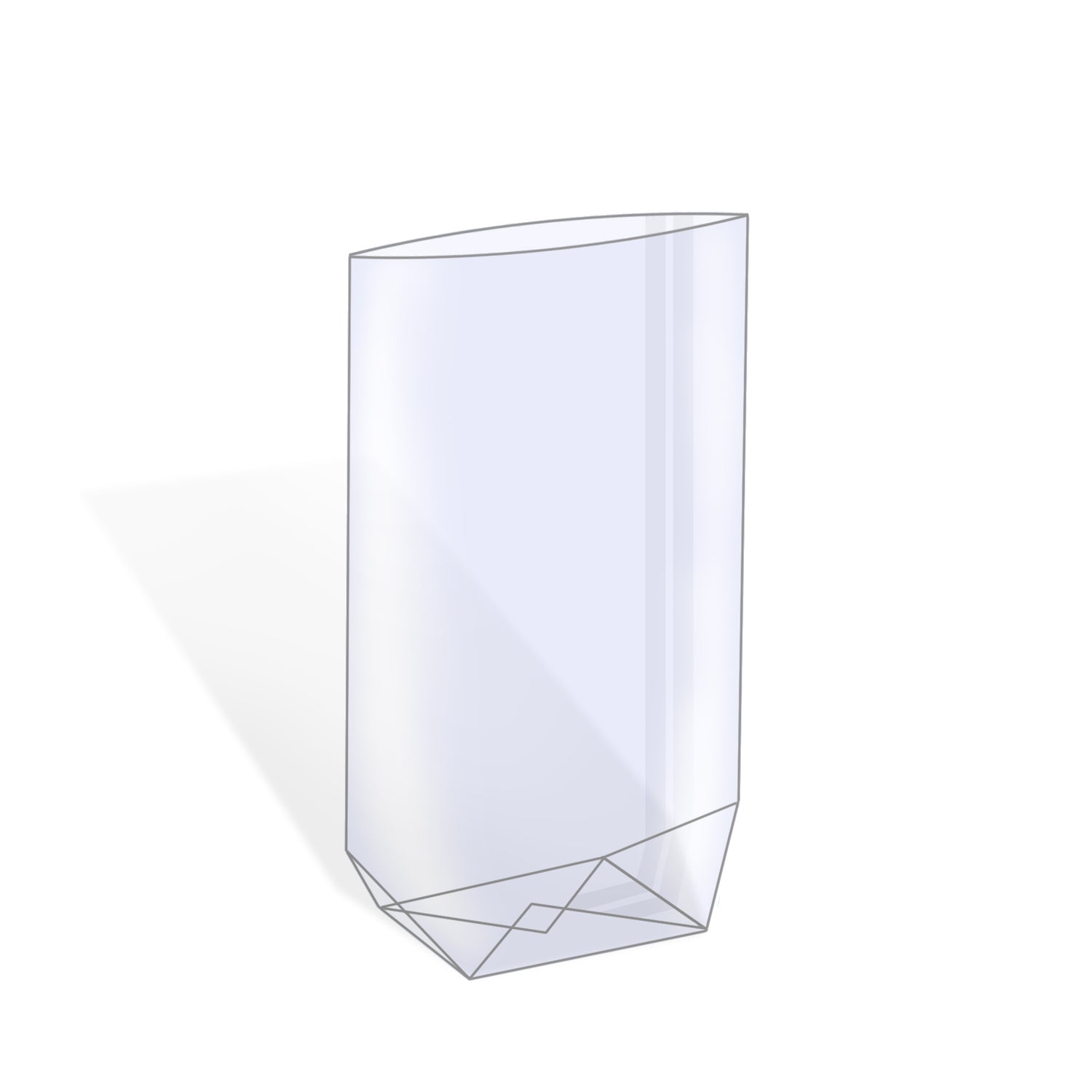 Kruisbodemzakken - Transparant